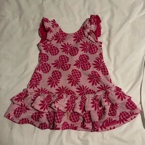 JANIE AND JACK pineapplee jacquard dress